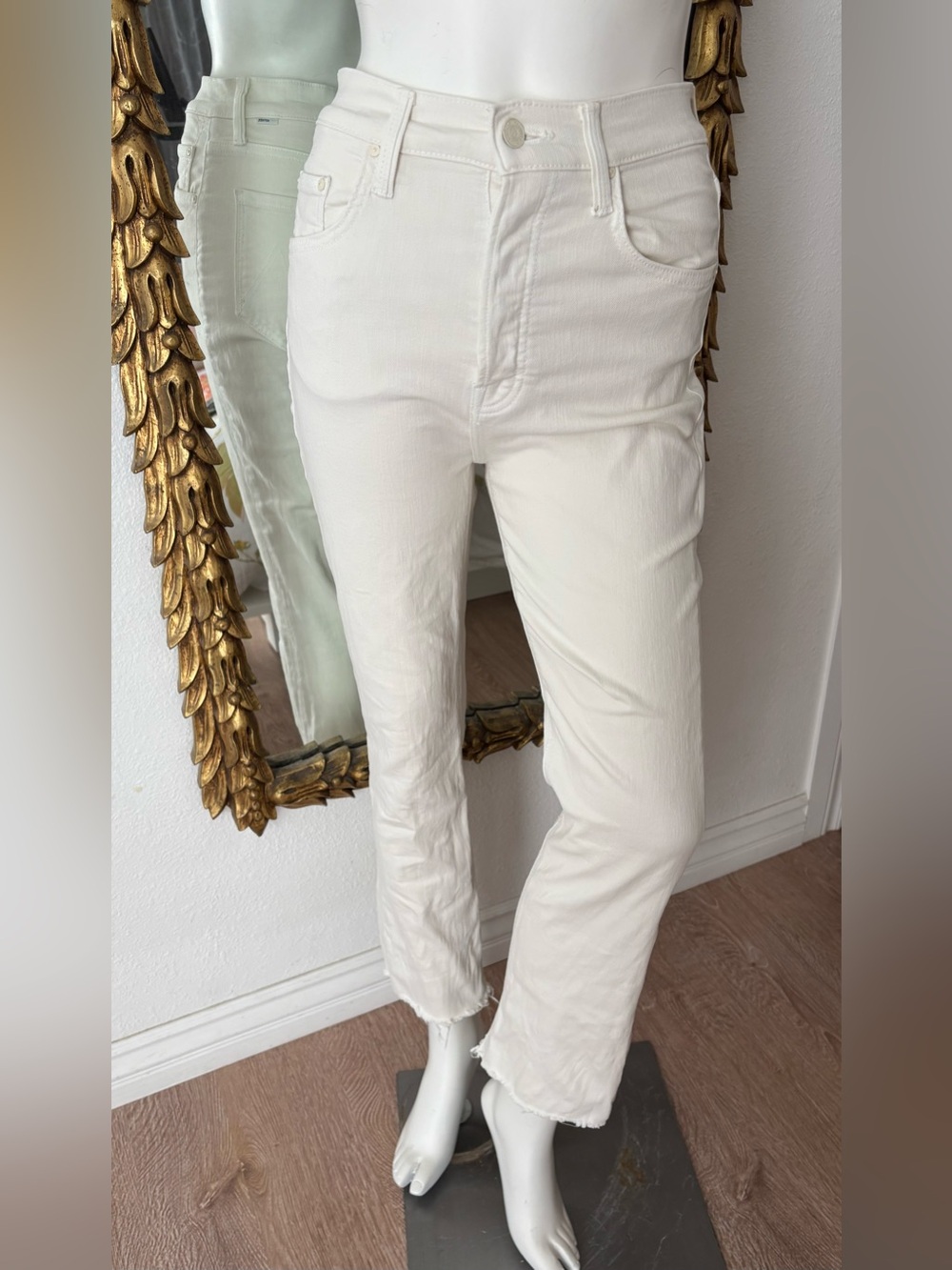 Mother White Denim